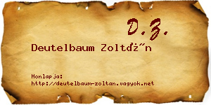 Deutelbaum Zoltán névjegykártya